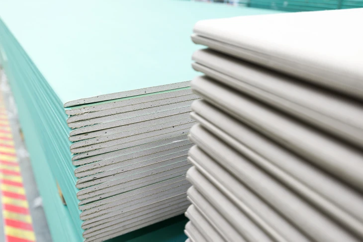 Intérieur d'imprimerie ou bureau, vue rapprochée de publications empilées